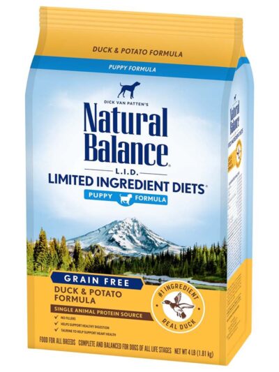 Natural Balance Pet Foods Limited Ingredient Reserve Grain Free Puppy Dry Dog Food Duck & Potato 4lb