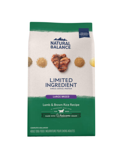 Natural Balance Pet Foods Limited Ingredient Large Breed Dry Dog Food Lamb & Brown Rice 12lb