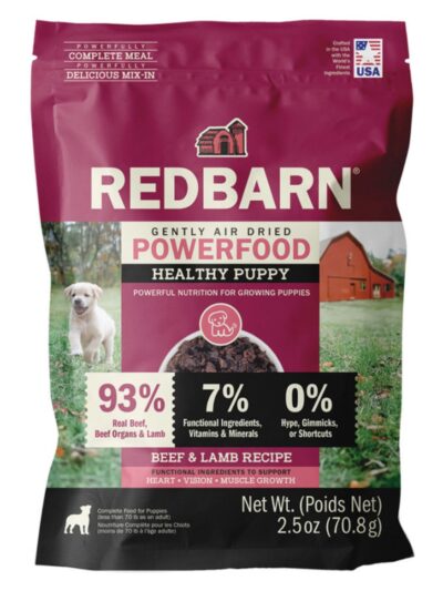 Redbarn Pet Products Gently Air Dried Powefood Healthy Puppy Beef & Lamb Dry Dog Food Beef & Lamb, 12ea/2.5 oz, Sample