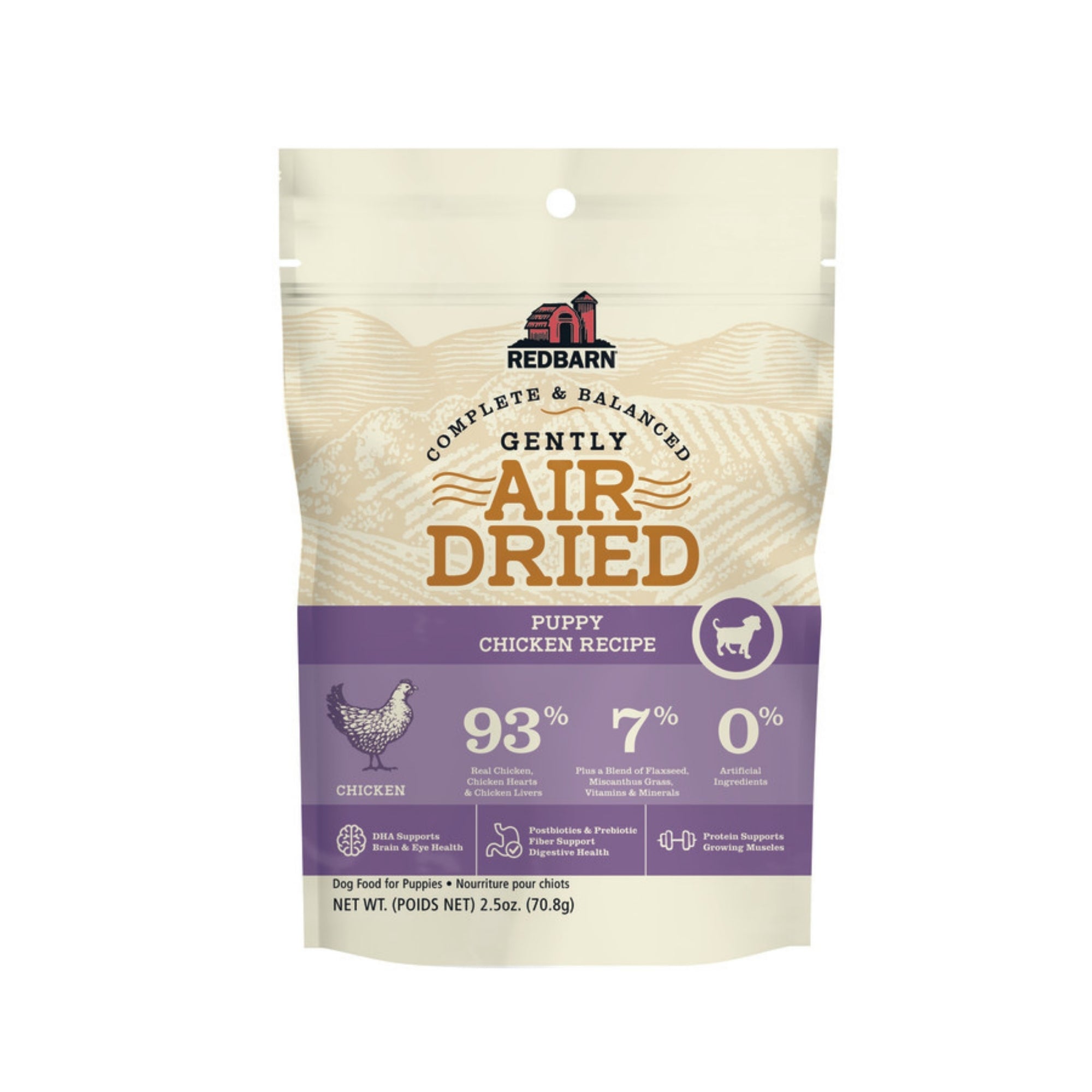 Redbarn Pet Products Air-Dried Puppy Food Chicken 2.5oz