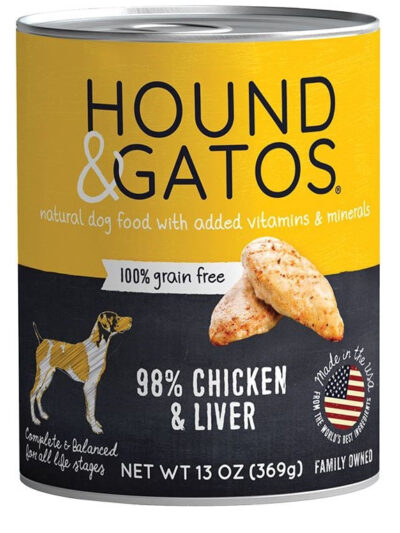 Hound And Gatos Dog Grain Free Chicken And Liver 13oz. (Case of 12)