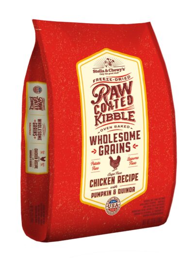 Stella and Chewys Dog Raw Coated Wholesome Puppy Chicken Pumpkin Quinoa 22Lb**