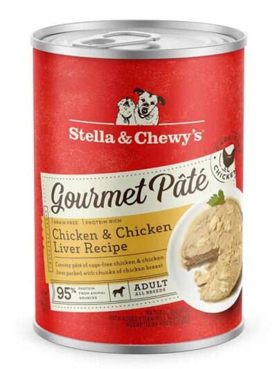 Stella and  Chewys Dog Gourmet Pate Chicken & Chicken Liver 12.5oz. (Case of 12)