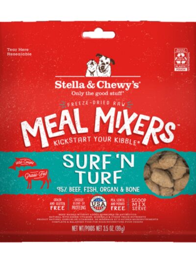 Stella and Chewys Dog Freeze-Dried Mixer Surf and Turf 3.5oz.