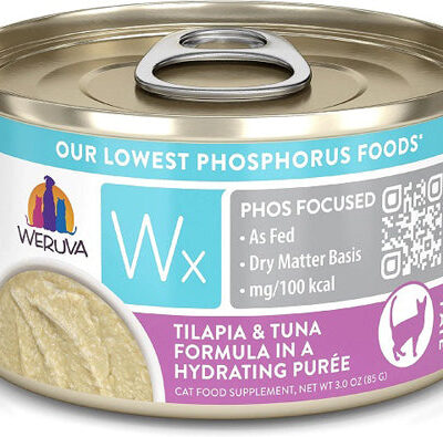 Weruva Cat Wx Tilapia & Tuna Puree 3oz. (Case of 12)
