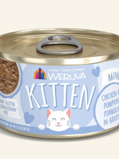 Weruva Kitten Chicken, Tuna & Pumpkin Formula in Gravy 3oz. (Case of 12)