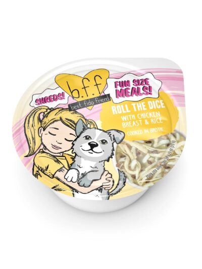 Bff Dog Roll The Dice Chicken & Rice Cup 2.7oz. (Case of 12)