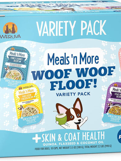 Weruva Dog Meals N More Woof Woof Floof Variety 10 Pack 3oz. (Case of 10)