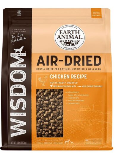Earth Animal Dog Wisdom Air-Dried Chicken 8Lb