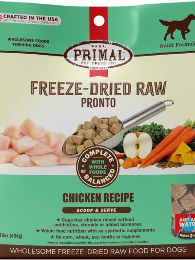 Primal Dog Freeze-Dried Pronto Chicken 16oz.