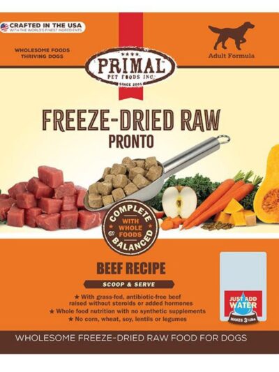 Primal Dog Freeze-Dried Pronto Beef 25oz.