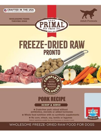 Primal Dog Freeze-Dried Pronto Pork 25oz.