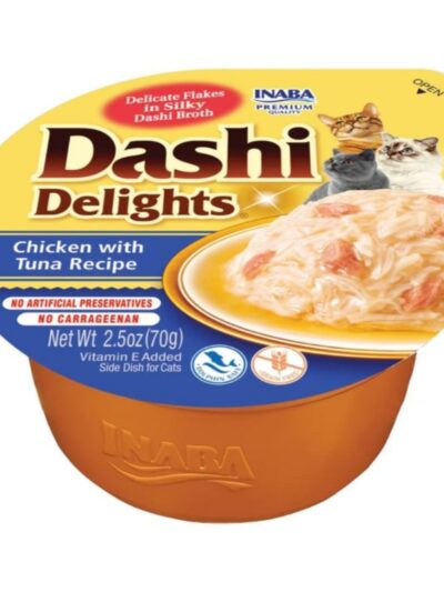 Inaba Dashi Delights Flakes In Broth Chicken/Tuna 2.5oz. (Case of 6)