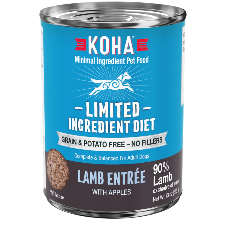 Koha Dog Limited Ingredient Grain Free 90% Lamb 13oz. (Case of 12)