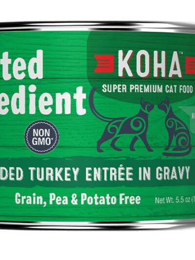 Koha Cat Limited Ingredient Grain Free Shredded Turkey 5.5oz.(Case of 24)