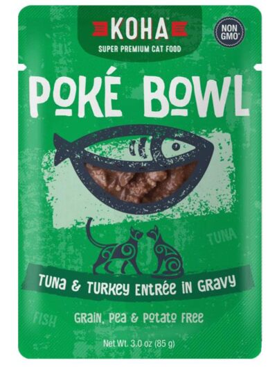 Koha Cat Grain Free Poké Tuna & Turkey 3oz.(Case of 24)