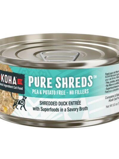 Koha Cat Grain Free Shredded Duck 2.8oz. (Case of 24)