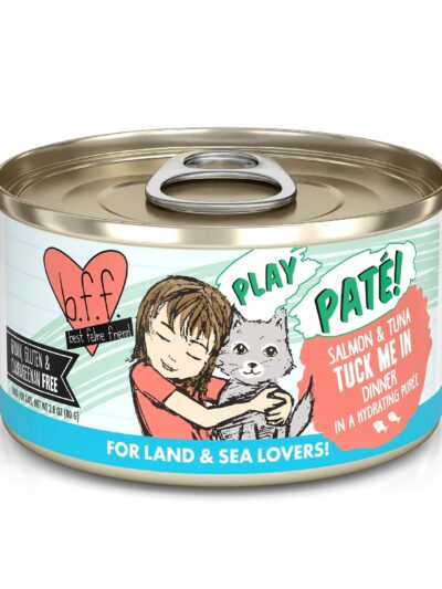BFF Cat Play Salmon and Tuna Tuck Me In Dinner 2.8oz. (Case of 12)