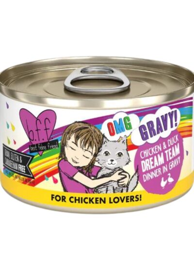 BFF Cat Omg Chicken and Duck Dream Team Dinner in Gravy 2.8oz. (Case of 12)