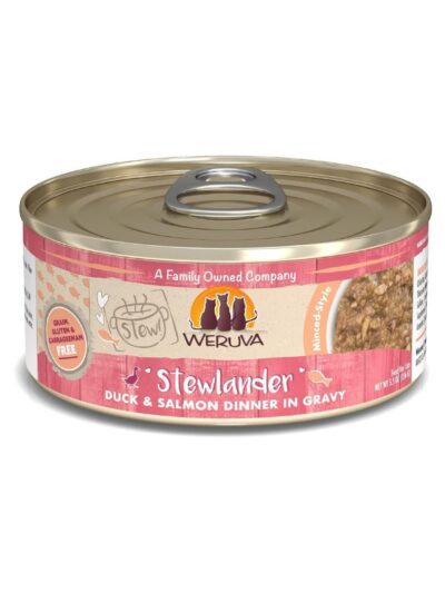 Weruva Cat Stewlander Duck and Salmon Dinner in Gravy 5.5oz (Case of 8)