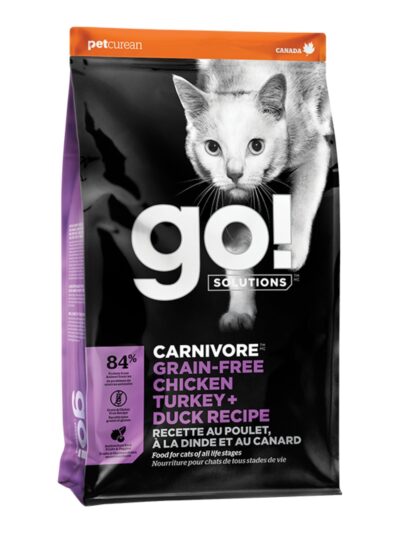 Go! Cat Carnivore Grain Free Chicken, Turkey & Duck 3Lb