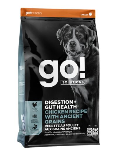 Go! Dog Digestion & Gut Health Chicken Ancient Grain 22Lb
