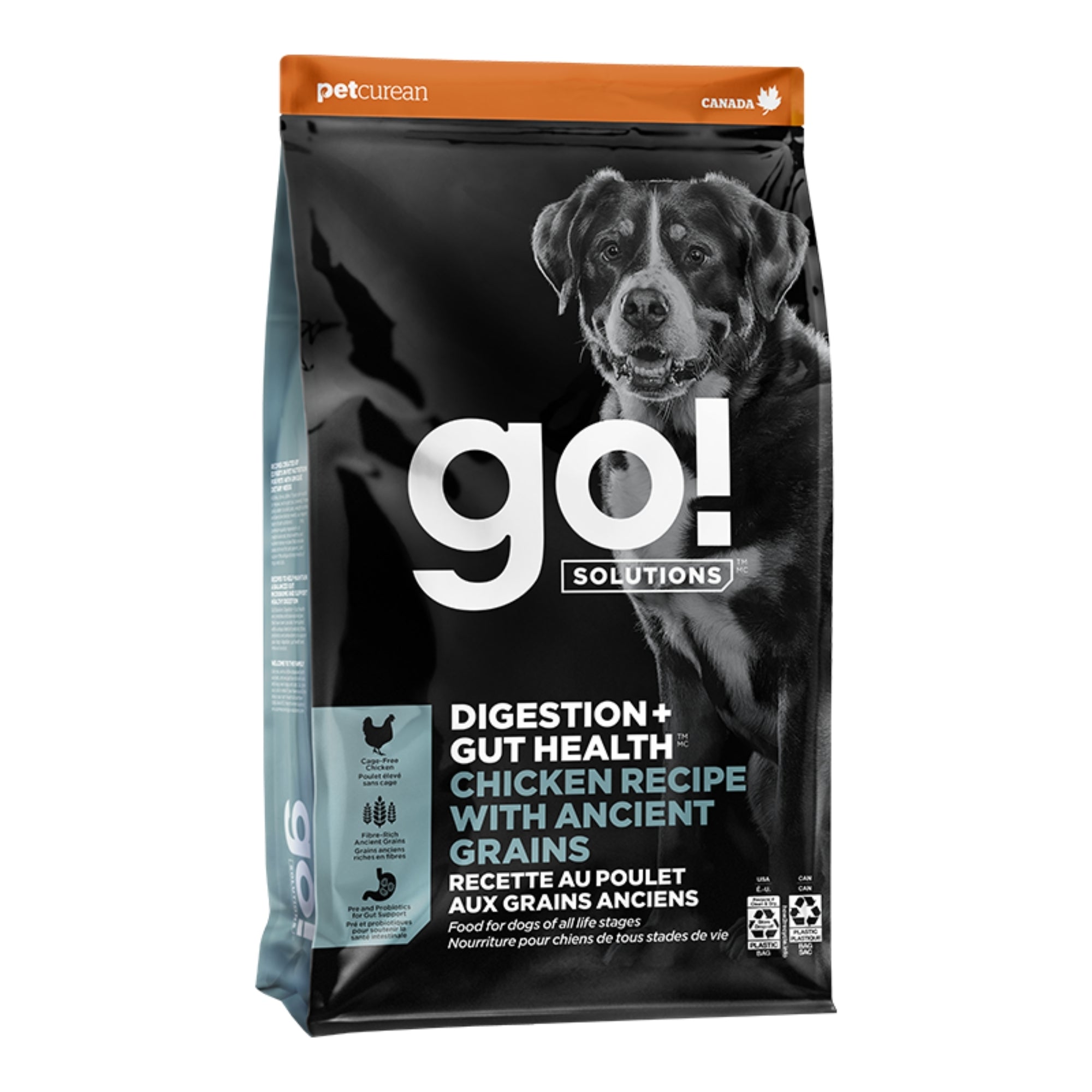Go! Dog Digestion & Gut Health Chicken Ancient Grain 22Lb