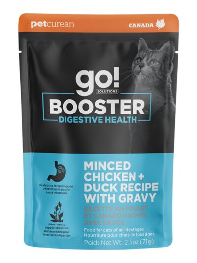 Go! Cat Booster Digestive Health Minced Chicken & Duck 2.5oz. (Case of 24)