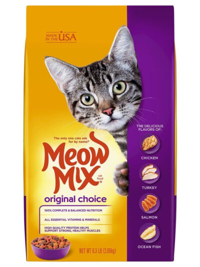 Meow-Mix Original Choice Dry Cat Food Chicken, Turkey, Salmon & Ocean Fish 6.3lb