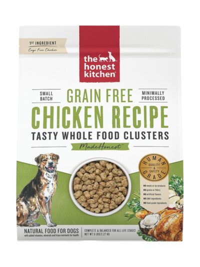 The Honest Kitchen Dog Clusters Grain Free Chicken 5 Lbs.