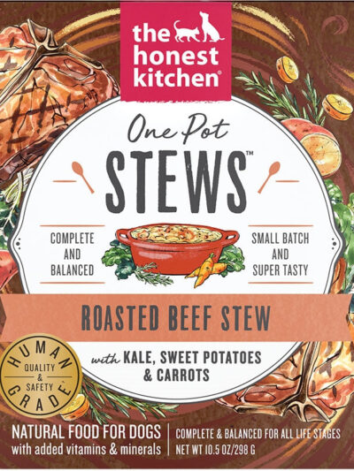 Honest Kitchen Dog One Pot Stew Roasted Beef With Kale; Sweet Potato And Carrots 10.5oz. (Case of 6)