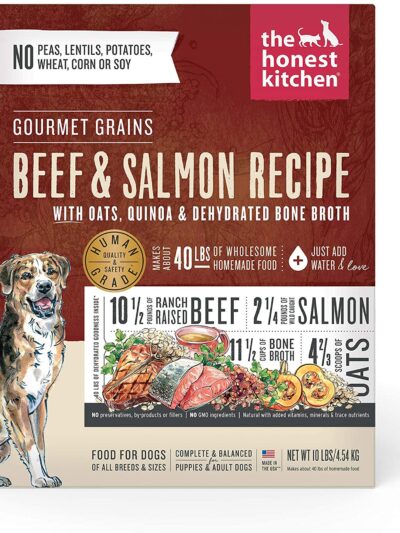 Honest Kitchen Dog Gourmet Grain Beef And Salmon 10Lbs. Box
