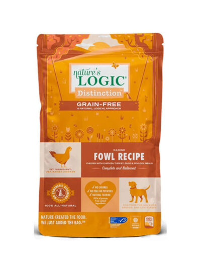 Natures Logic Dog Distinction Grain Free Fowl 24Lb