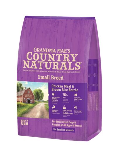 Grandma Mae's Country Naturals Small Breed Sensitive Stomach Dry Dog Food Chicken & Rice 4lb