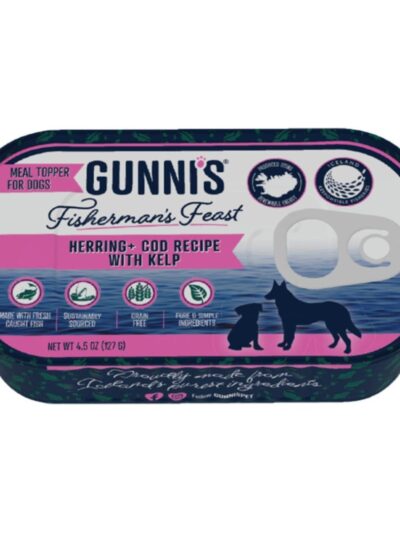 Gunni'S Dog Herring Cod 4.5Oz 12 Pack