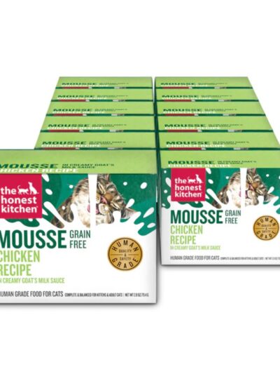 The Honest Kitchen Cat Grain Free Mousse With Goat's Milk Chicken 2.8Oz 12 Pack
