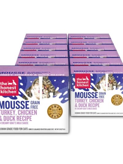 The Honest Kitchen Cat Grain Free Mousse With Goat'S Milk Turkey Chicken 2.8Oz 12 Pack