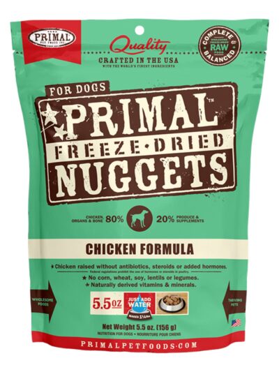 Primal Pet Foods Freeze Dried Dog Food 5.5oz.-Chicken