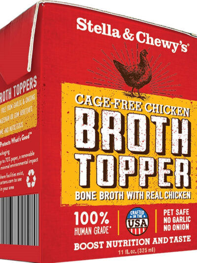Stella and Chewys Dog Broth Topper Chicken 11oz. (Case of 12)
