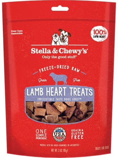 Stella And Chewys Dog Freeze-Dried Treat Lamb Heart 3oz.