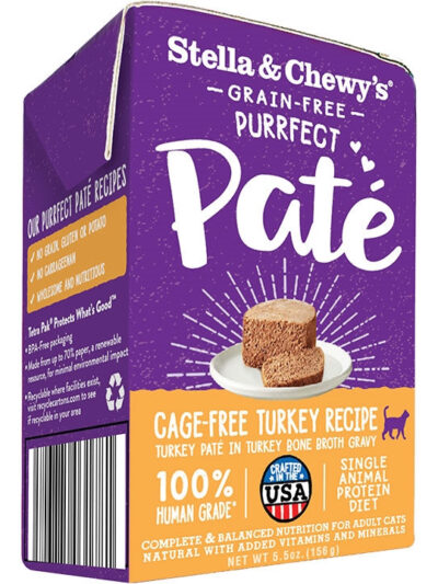 Stella and Chewys Purrfect Cat Pate Turkey 5.5oz. (Case of 12)