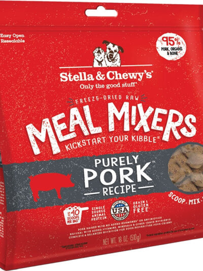 Stella And Chewys Dog Freeze-Dried Mixer Pork 18 oz.