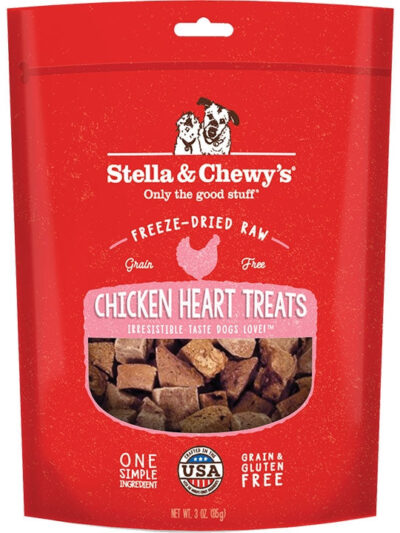 Stella And Chewys Dog Freeze-Dried Treat Chicken Hearts 11.5oz.