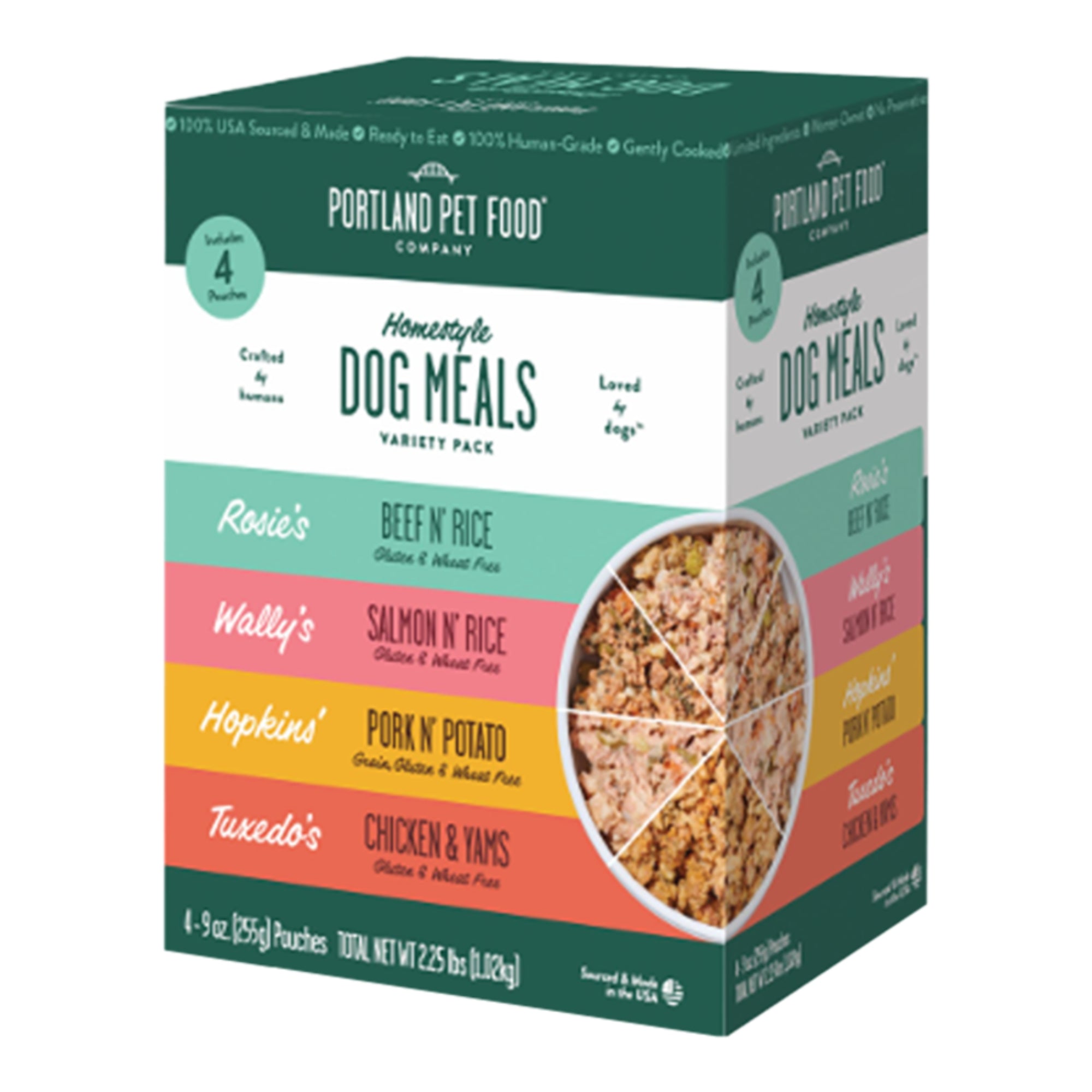 Portland Dog Mixed Homestyle Dog Meal - 4 Pack