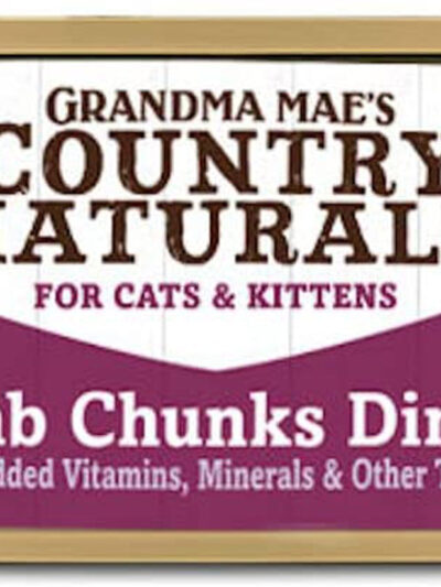 Grandma Mae's Country Naturals Grain Free Chunks in Gravy Wet Cat & Kitten Food Lamb 2.8oz 24pk