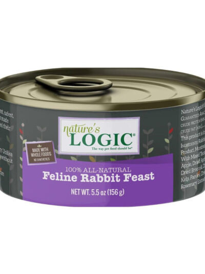 Natures Logic Cat Grain Free Rabbit 5.5oz. (Case of 24)