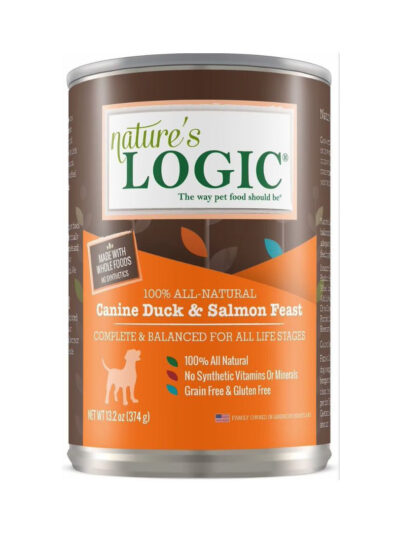 Natures Logic Dog Duck Salmon 13.2oz. (Case of 12)