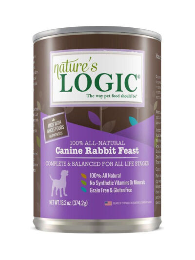 Natures Logic Dog Rabbit 13.2oz. (Case of 12)