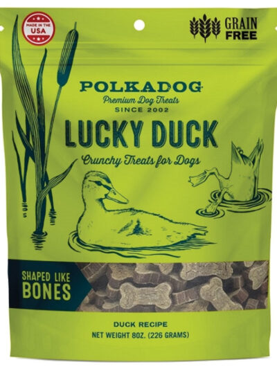 Polka Dog Bakery Dog Lucky Duck Bones 8oz.