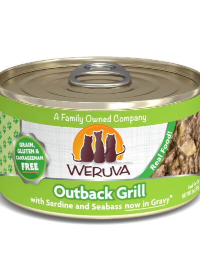 Weruva Cat Outback Grill with Sardine and Seabass in Gravy 3oz. (Case of 24)